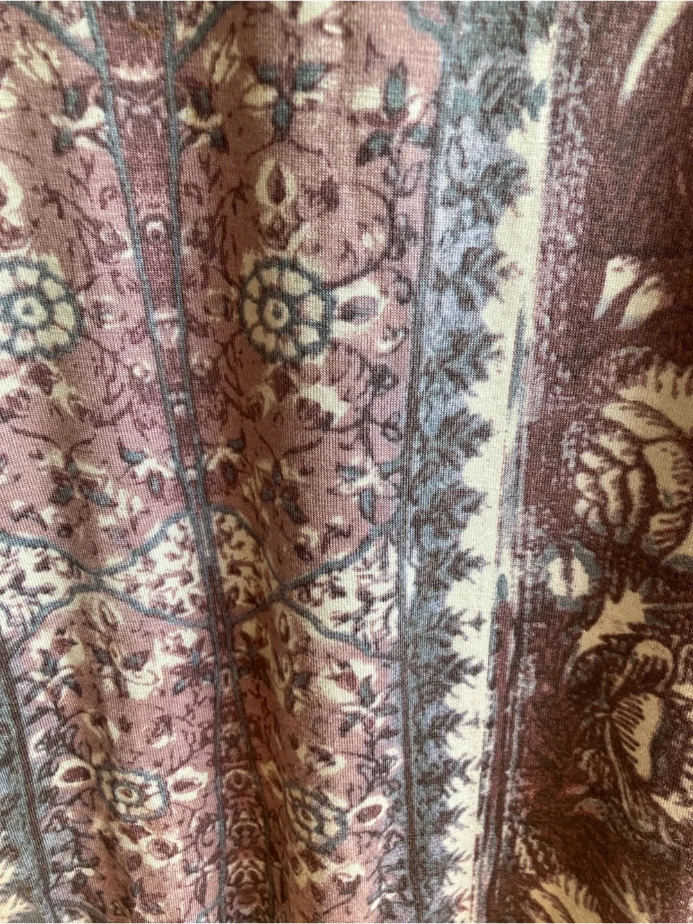 Free People Jasmine Mini Dress Size S Purple Printed Ruched Bodycon Elbow Sleeve